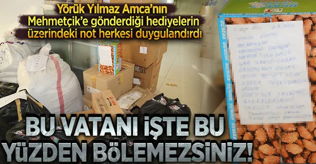 "Yörük Yılmaz amca"dan Mehmetçik'e kuruyemiş