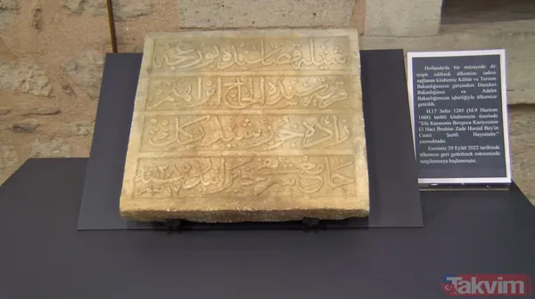 Yasa dışı yollarla Hollanda'ya kaçırılan kitabe Türkiye'ye getirildi - 4