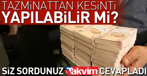 Tazminattan sadece damga vergisi kesilir