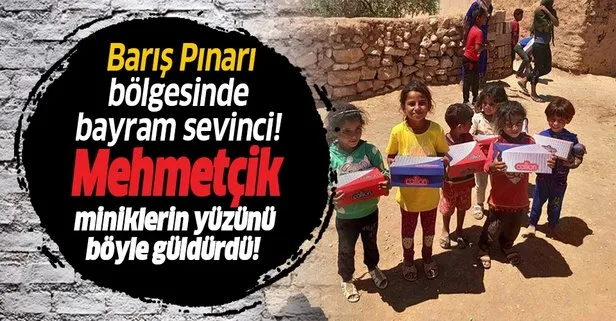 Barış Pınarı bölgesinde bayram sevinci! Mehmetçik’ten çocuklara bayram hediyesi...