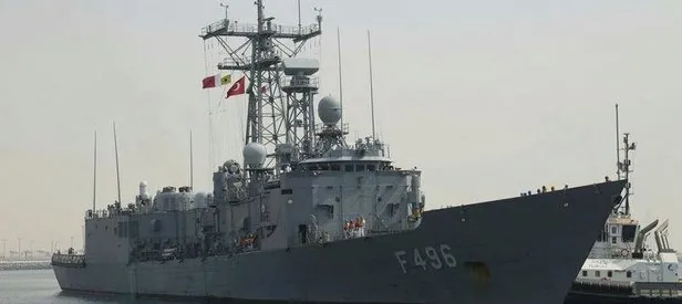 Savaş gemimiz TCG Gökova Katar’da