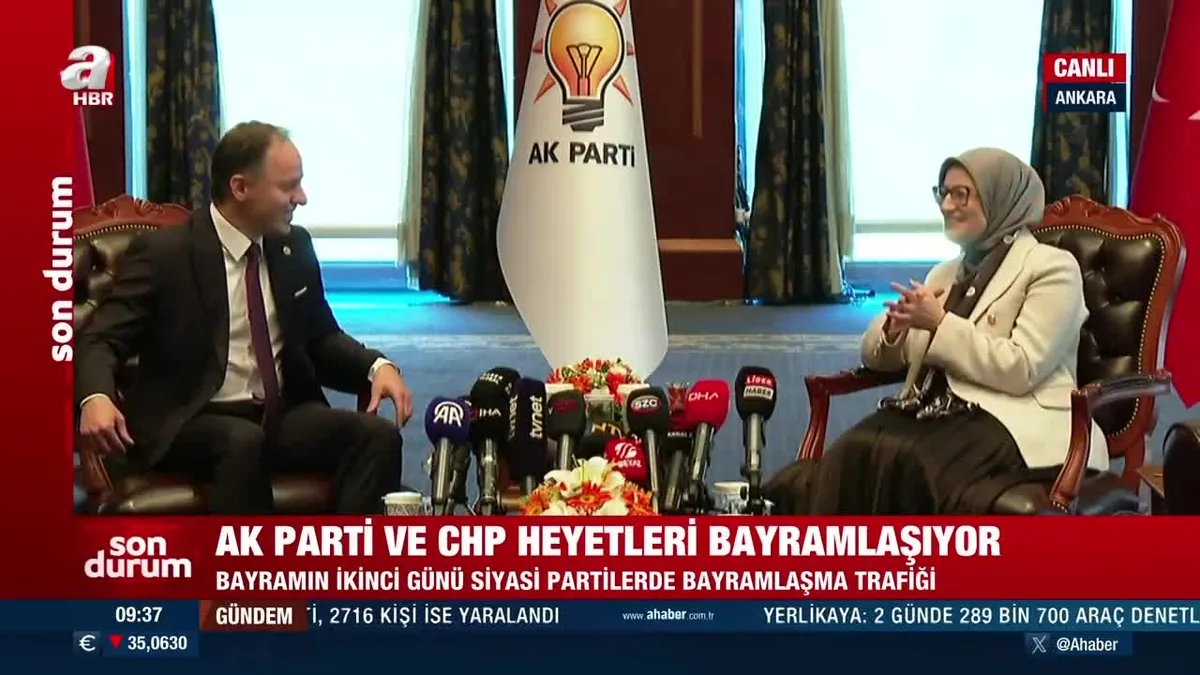 AK Parti ve CHP heyetleri bayramlaştı