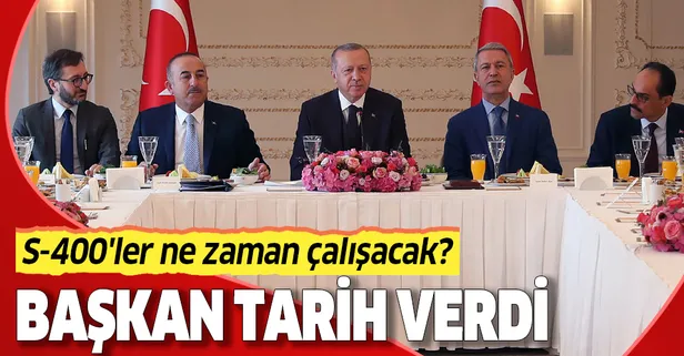Başkan Erdoğan S-400'ler için tarih verdi: Nisan ayına kadar bu iş bitecek