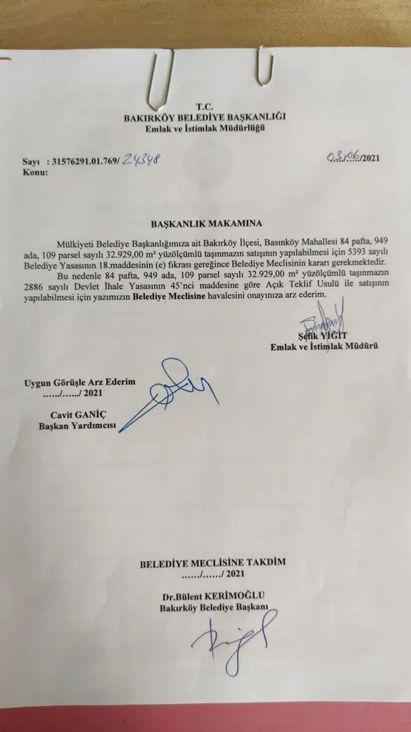 CHP'li Bakırköy Belediyesi'nde skandal! Deprem toplanma alanı meclisin onayı olmadan satışa çıktı!-2