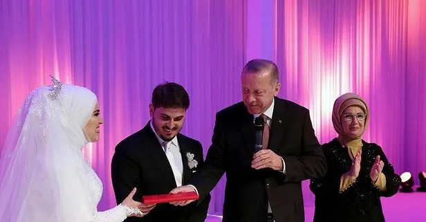 Başkan Erdoğan, Mahir Ünal’ın kızının nikah şahidi oldu
