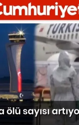 Cumhuriyet Gazetesi bu kez virüs üzerinden Türkiye'ye karşı algı yaratma peşinde!