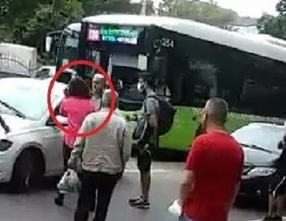 Kadın sürücü hemcinsine dehşeti yaşattı