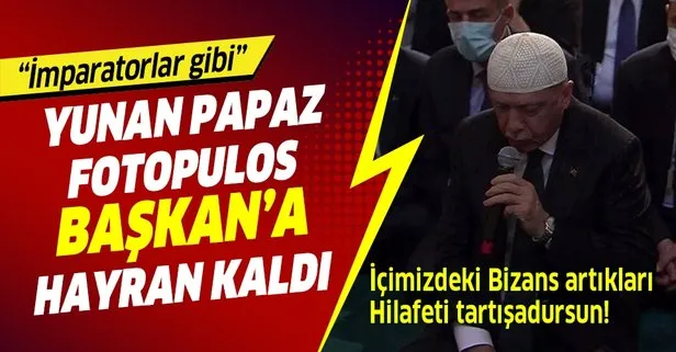 Yunan papaz Fotopulos’tan Ayasofya değerlendirmesi: Erdoğan, mütevazı bir inanan gibi Kur’an-ı Kerim okudu