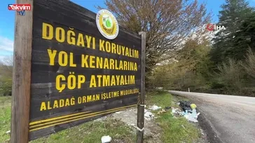 "Çöp atmayın" tabelasının dibini çöplüğe çevirdiler