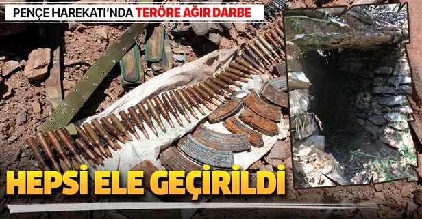 'Pençe Harekatı'nda çok miktarda mühimmat ele geçirildi