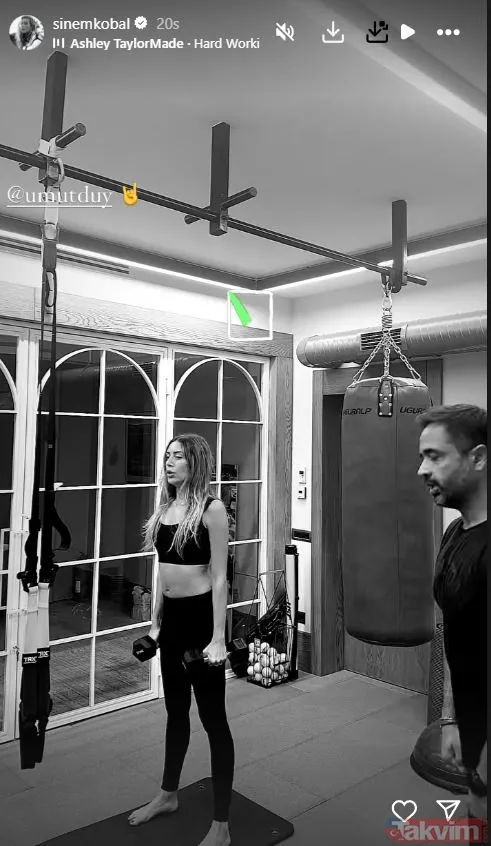 2 çocuk annesi Sinem Kobal spor salonunda şov yaptı! Kenan İmirzalıoğlu’nun biricik eşine bakın... - 7