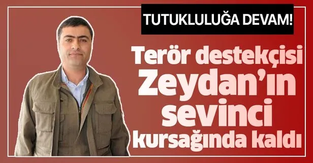 HDP’li Abdullah Zeydan hakkındaki tahliye kararı durduruldu!