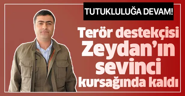 HDP'li Abdullah Zeydan hakkındaki tahliye kararı durduruldu!