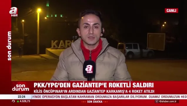 PKK/YPG'den Gaziantep'e roket saldırısı!