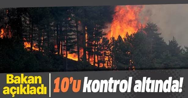 14 yangının 10'u kontrol altında!