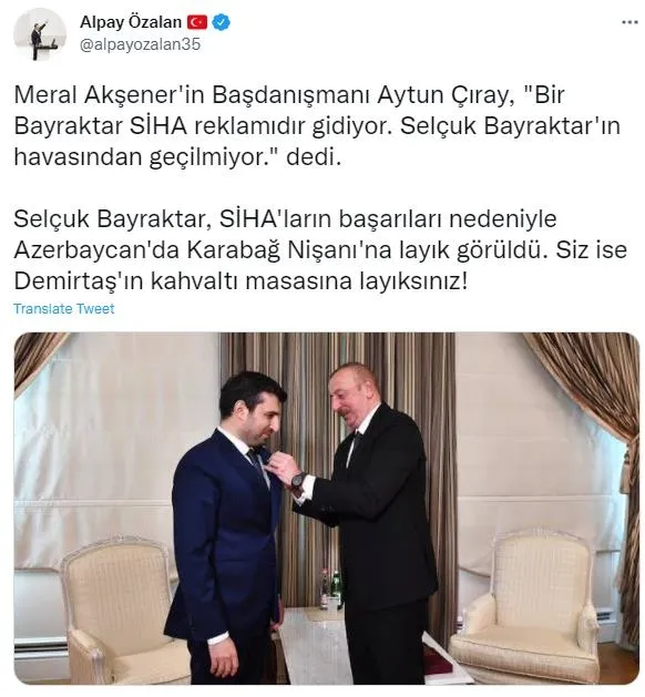 Sözde milliyetçi İYİ Parti'li Aytun Çıray milli gururumuz Bayraktar TB2'lerden rahatsız olup Selçuk Bayraktar'ı hedef aldı-4