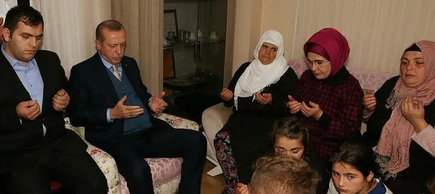 Erdoğan’dan Eren Bülbül’ün ailesine ziyaret