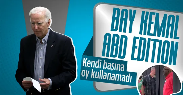 ABD Başkanı Joe Biden kendi başına oy kullanamadı!