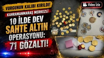 On ilde 'Sahte altın' operasyonu!