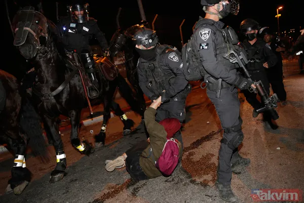 Kudüs'te İsrail terörü! Masumlara saldırdı zalimlikte sınır tanımadı - 27