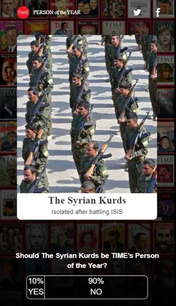 TIME dergisinden büyük skandal! PKK/YPG'li teröristleri 'Yılın Kişisi' listesine aday gösterdi-1