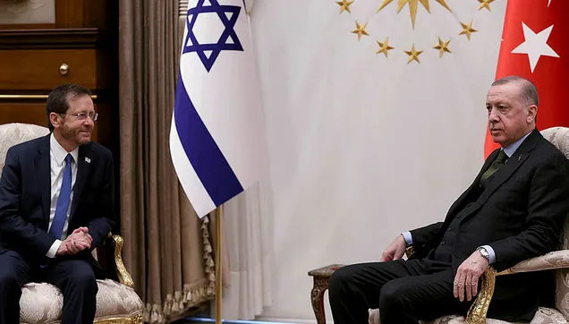 Başkan Erdoğan ve İsrail Cumhurbaşkanı Isaac Herzog baş başa görüştü