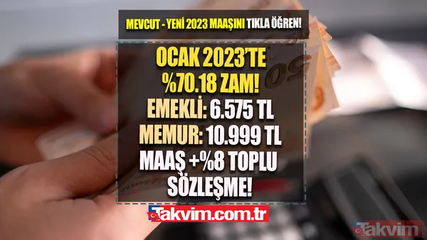 Gözler oradaydı! Emekliye 6.575 TL, Memura 10.999 TL MAAŞ! Ocak 2023'te %70.18 ZAM+ 10 P. Refah Payı+ %8 Toplu Sözleşme! - 1