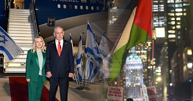 Dünya yalnız bıraktı İsrail zorbalığa kaldı! Netanyahu’nun BM konuşmasını Gazze’de hoparlörle dinletti | New York’ta protestolu karşılama