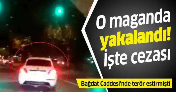 Bağdat Caddesi'nde drift yapan maganda yakalandı! İşte verilen ceza