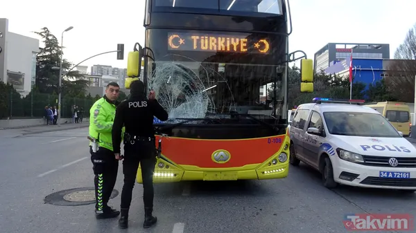 Son dakika haberleri... İETT otobüsü yine kazaya karıştı! 2 katlı İETT otobüsü motosiklete çarptı: 2 yaralı - 7
