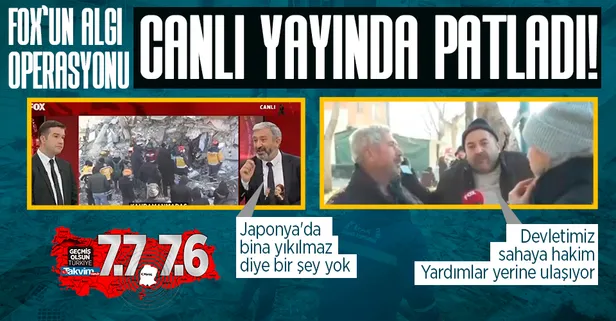 FOX'un algı operasyonu canlı yayında patladı! Önce deprem uzmanı sonra vatandaş gerekeni söyledi