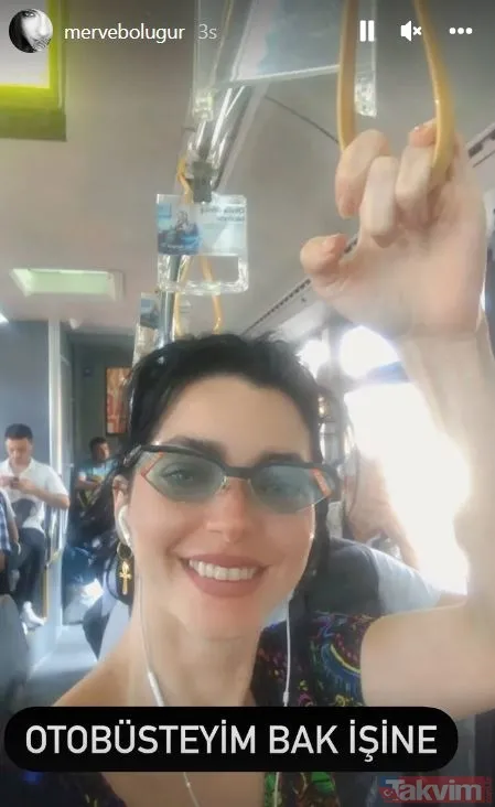 Merve Boluğur ‘parası mı bitti acaba’ deyip halk otobüsünden paylaştı! Kimi tanıdı kimi tanımadı o anlar sosyal medyaya damga vurdu - 6