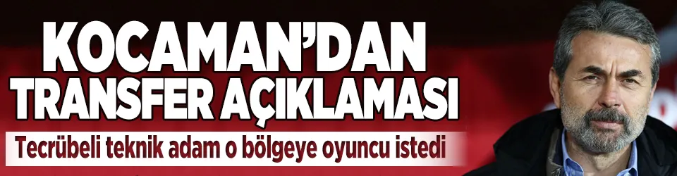 Aykut Kocaman: Mutlaka stoper almamız lazım