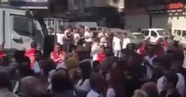 Terör örgütü uzantısı DEM Parti ve PKK yandaşlarından alçak provokasyon: Bebek katiline özgürlük sloganları | AK Parti'den sert tepki