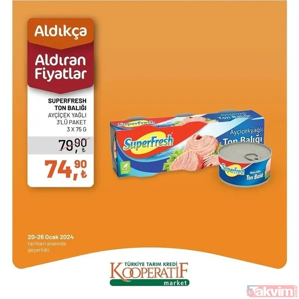 23-26 Ocak 2024 Tarım Kredi Kooperatif market fiyat listesi mest etti: Ayçiçek yağı, Peynir, süt, yumurta, kaşar fiyatları dibi gördü - 28