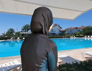 İzmir’de haşema giyen kadına...