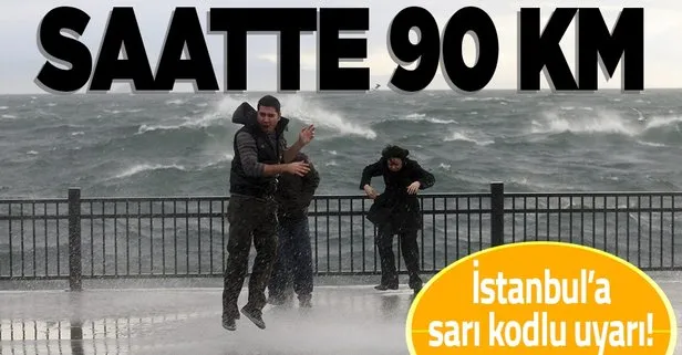 İstanbul’a sarı kodlu uyarı