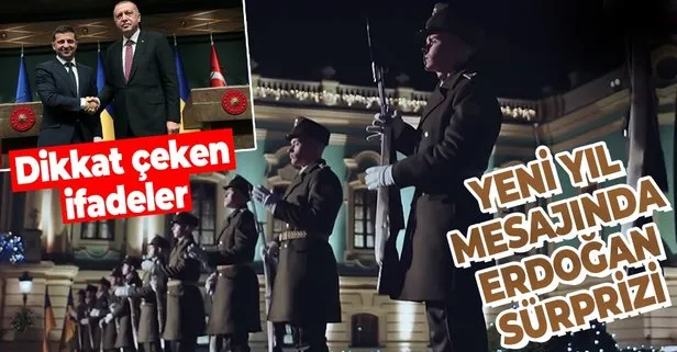 Ukrayna Devlet Başkanı Zelenskiy’nin yeni yıl konuşmasında ’Türkiye’ detayı! Başkan Erdoğan’la görüntüsü yer aldı