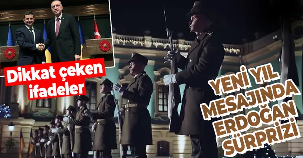 Ukrayna Devlet Başkanı Zelenskiy’nin yeni yıl konuşmasında 'Türkiye' detayı! Başkan Erdoğan'la görüntüsü yer aldı