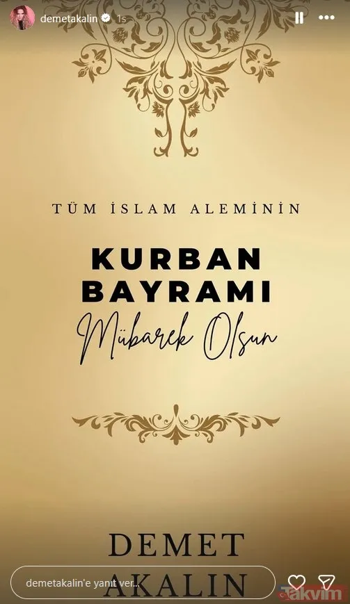 Sanat camiasından bayram mesajları! İşte ünlü isimlerin paylaşımları: Sibel Can, Hakan Ural, Hülya Koçyiğit... - 9