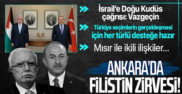 Son dakika: Ankara’da Filistin zirvesi! Dışişleri Bakanı Mevlüt Çavuşoğlu ve Filistinli mevkidaşından önemli açıklamalar