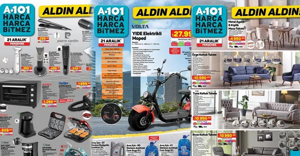 Motivasyon matarası 2'li 189 TL, epilasyon seti 399 TL, krema pompası 19,90 TL... Yeni indirim başladı 21-31 Aralık A101 aktüel ürünler kataloğu!