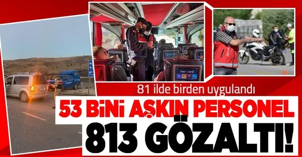 Son dakika: İçişleri Bakanlığı açıkladı! Türkiye Güven Huzur ve Vale denetiminde 813 kişi yakalandı