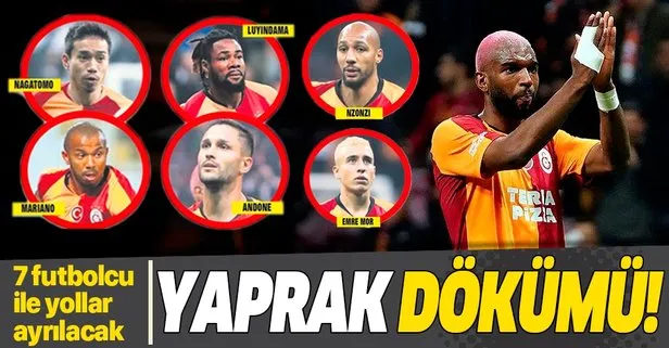 Galatasaray’da yaprak dökümü! 7 futbolcu ile yollar ayrılacak