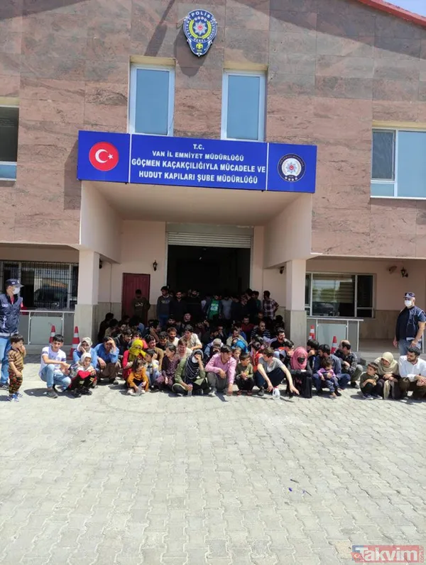 Van'da iki apartman dairesinden 115 kaçak Afgan göçmen çıktı - 2