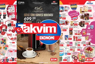 Kahve makinesi 699 TL, 5 çeşit maske 19, 50’ye düştü! 8 kg deterjan, 24’lü tuvalet kağıdı... 7-10 Şubat 2023 BİM aktüel ürünleri güncellendi!