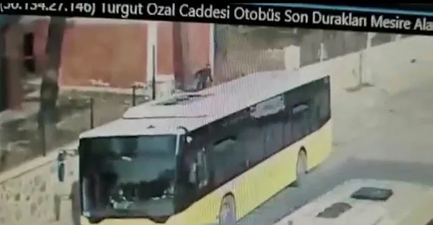 Çekmeköy'de kablo hırzılığı güvenlik kamerasında