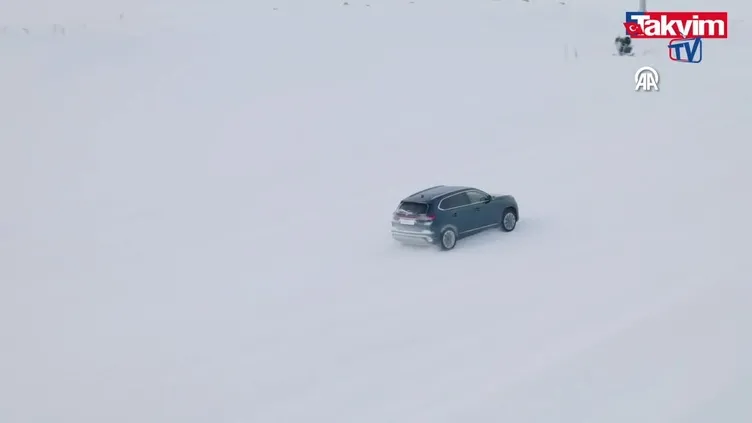 Togg T10X kar pistine çıktı | VİDEO İZLE