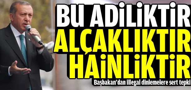 Bu namussuzluktur ahlaksızlıktır
