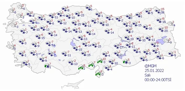 HAVA DURUMU | Kar yağışı ne zamana kadar sürecek? Meteorolojiden flaş tahmin! 23-27 Ocak 2022-14